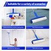 9.84" Large Extra Sticky Lint Roller, 58.3" Long Handle Lint