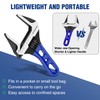 WORKPRO 6-Inch Stubby Adjustable Wrench, 1.5-Inch Extra Wide Jaw Opening