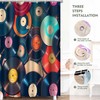 TPMDFC Retro Music Shower Curtain 72x72inch Music Records Bathroom Shower