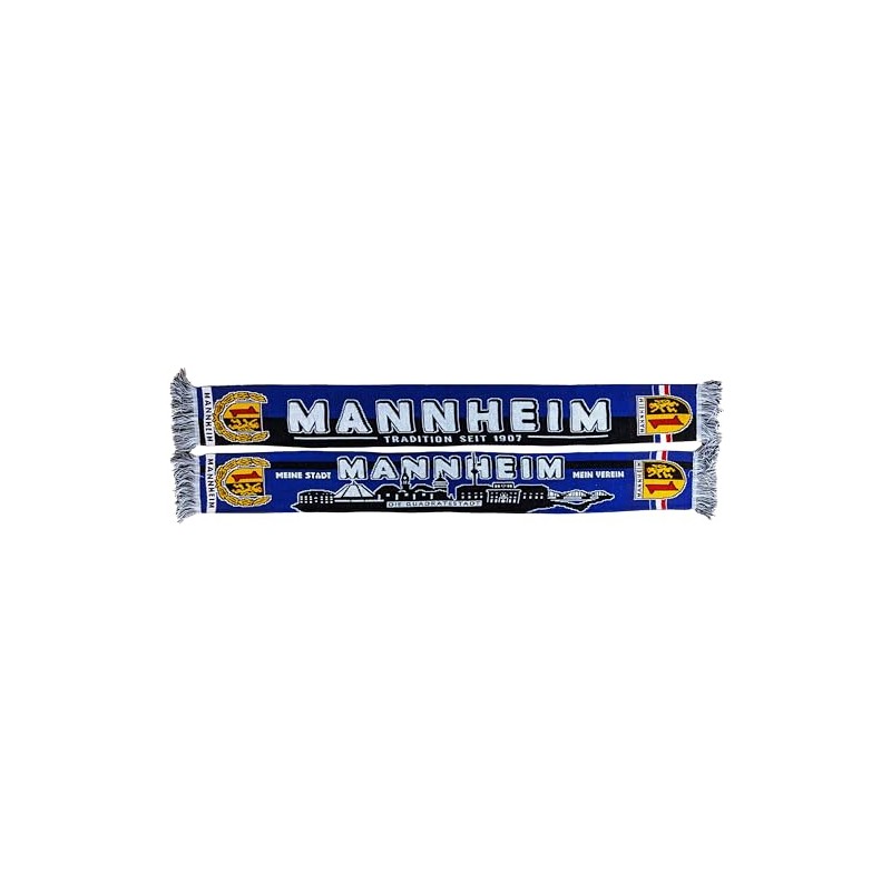Generisch Mannheim Football Scarf, Blue, black, white