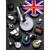 British Manufactured - 4 Castor Wheels | 40mm Swivel Furniture,