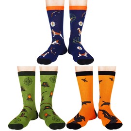 Jeasona Duck Hunting Gifts for Men Duck Hunting Socks Duck Funny Birthday Gifts Hunting Accessories for Men Duck Hunting Gear for Men Duck Hunt Mallard Duck Socks Cotton