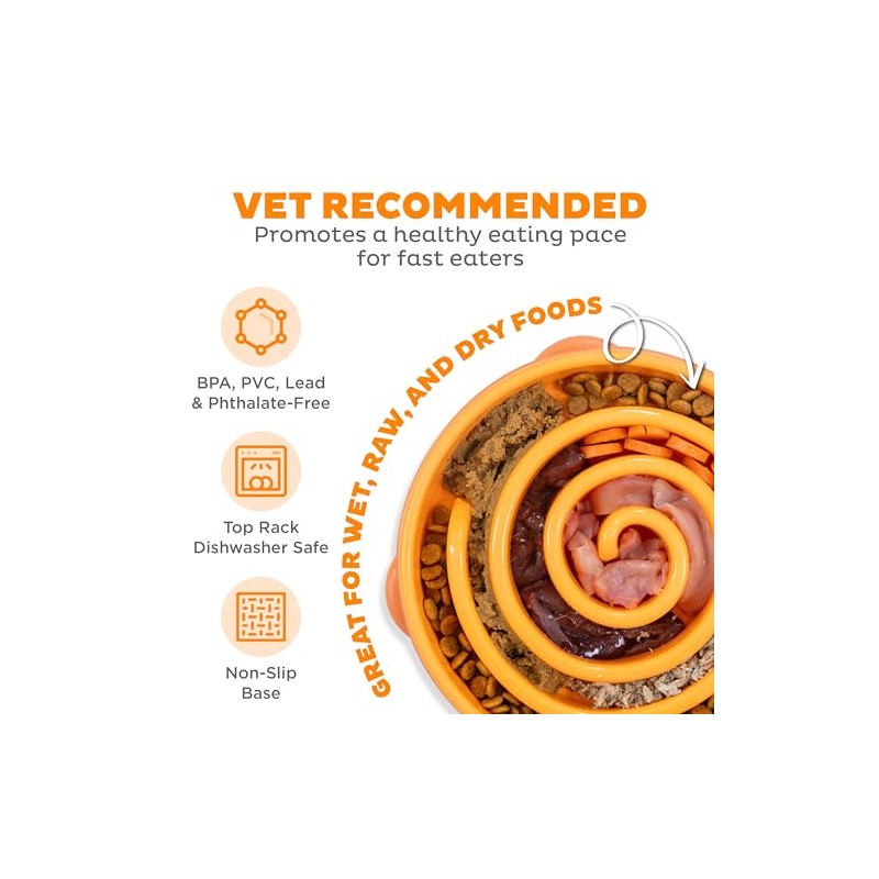 Outward Hound Divertido comedero para Perros con alimentación Lenta para
