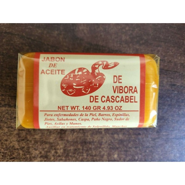 Mi Pais RATTLESNAKE SOAP JABON DE ACEITE DE VIBORA DE CASCABEL  4.93 oz ORIGINAL