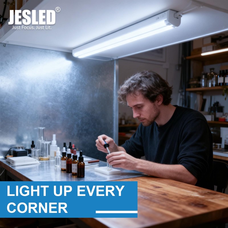 JESLED 2FT T8 LED Tube Light, 12W(30W Equivalent), 1680LM, 6000K,