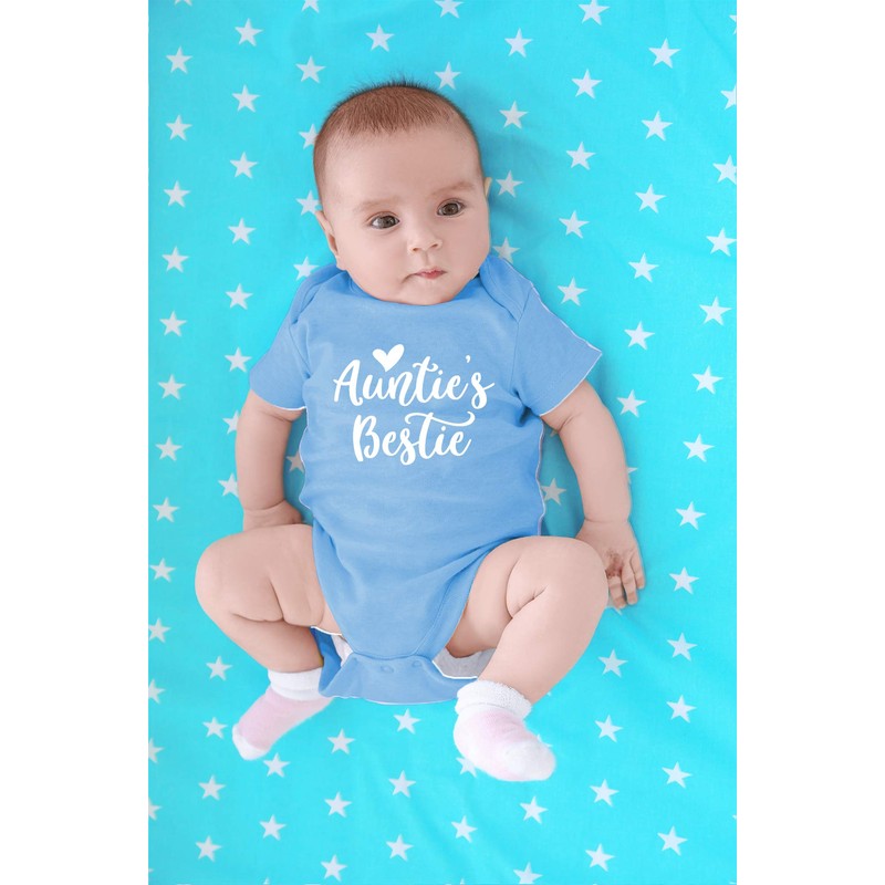 CBTwear Auntie's Bestie - Body divertido para bebé, Azul, 6