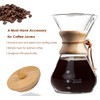 Bamboo Lid for Chemex Coffee Makers 3/6/8/10 Cup, Innovative Design,
