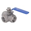 3 Way Ball Valve 1in 304 Stainless Steel Female T