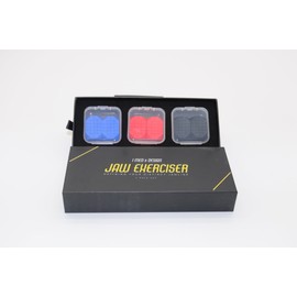 I Med & Design Jaw Exerciser for Men & Women 3 Resistance Levels (6 pcs) Silicone Jawline Exerciser Tablets, Powerful Jawline Exercise Trainer for Beginner, Intermediate & Advanced Users (Set of 3)