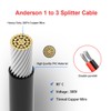 ELFCULB Anderson Splitter Cable,12AWG 1 to 3 Solar Charging Splitter