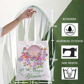 WZMPA - Bolsa de cosméticos de dragón morado para regalar a los amantes del dragón, figura mágica con cierre, bolsa de maquillaje, Bolso Magic Blossom, Bolsa de cosméticos