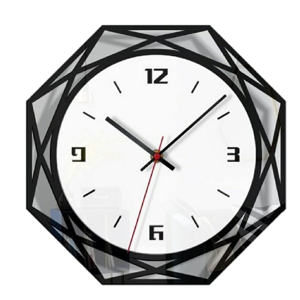 AiO JAPAN Wall Clock, Octagonal, Octagon Polygon, Stylish, Wall Clock, Sparkling, Retro, Antique Lock, UK Lock, Decoration, Designers, Wall Clock, Stylish, Elegant, Classic, Living Room, Cafe, Interior, Scandinavian, Modern