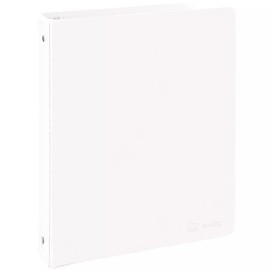 Enday 3 Ring Binder 1.5 Inch White, 1 ½ inch Binder Clear View Cover with 2 Inside ...