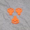 ULEIVA 3 Pcs Replacement Keys Orange Compatible with USM Haller