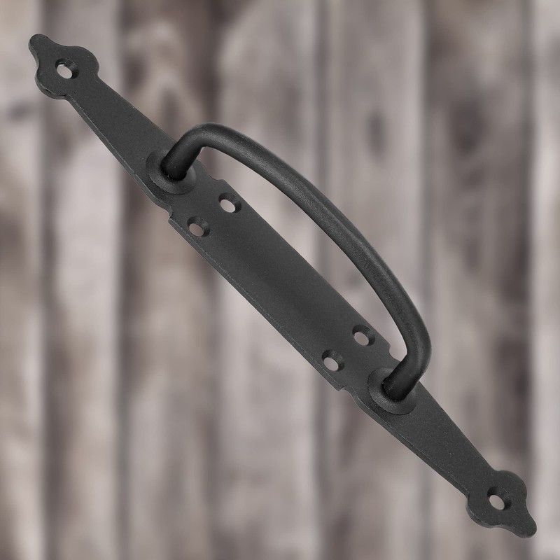 KOTARBAU® Door Handle 270 mm Wrought Iron Door Handle Black