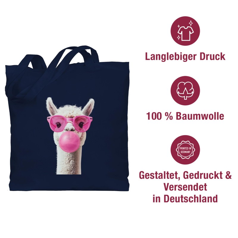 Shirtracer Baumwolltasche - Lama - Taschen - Cooles Alpaka Geschenk
