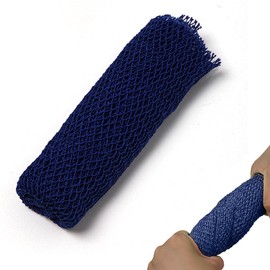 KEWUF Authentischer afrikanischer Netzschwamm lang, african net sponge, dehnbar bis zu 160 cm, zum Baden, Peeling, für glattere Haut, ideal für Spa-Massagen, für Frauen und Männer (Blau)