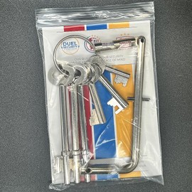 Fire Brigade Products SET6 Genuine Set of 6 Fire Brigade Keys with DK1NP Standard Drop Key Pack of 1