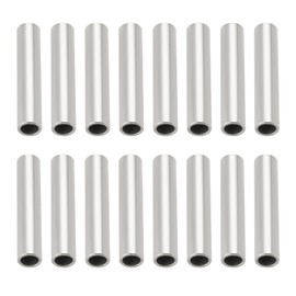 Create idea 500pcs Fishing Line Crimp Sleeves 1.2mm ID 8mm Long Single Barrel Crimp Sleeves Copper Crimp Sleeves for Sea Lure Boat Platform Fishing