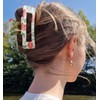 Hair Clips for Women - 4 Inch Large Floral Print