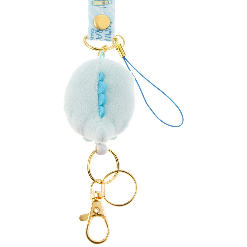 Sumikko Gurashi AY37501 Sumikko Pan Kyoshitsu Plush Reel Neck Strap