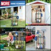 DAOUTIME Garden Organizer With Wheels, Yard Tower Rack for Garage