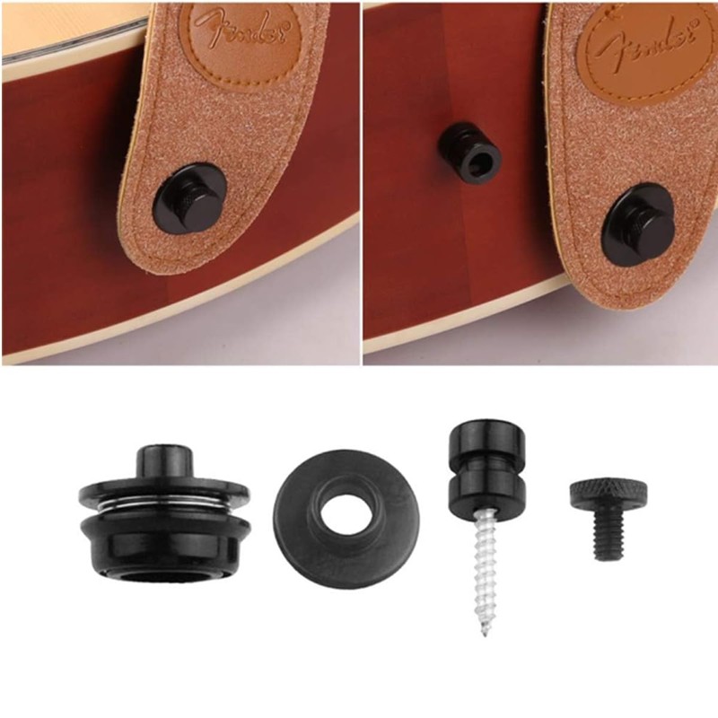 Guitar Strap Lock, Pack of 2 Guitar Strap Buttons Guitar