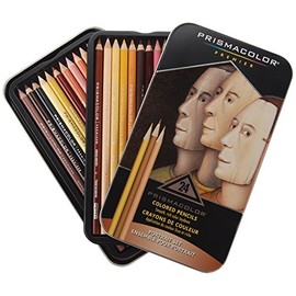 Prismacolor Premier Colored Pencil Portrait Tin, Set of 24 Assorted Colors with Case