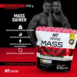 Ganador Mass Gainer 2.7 Kg Edicion Limitada Nt Nutrition Sabor Vainilla