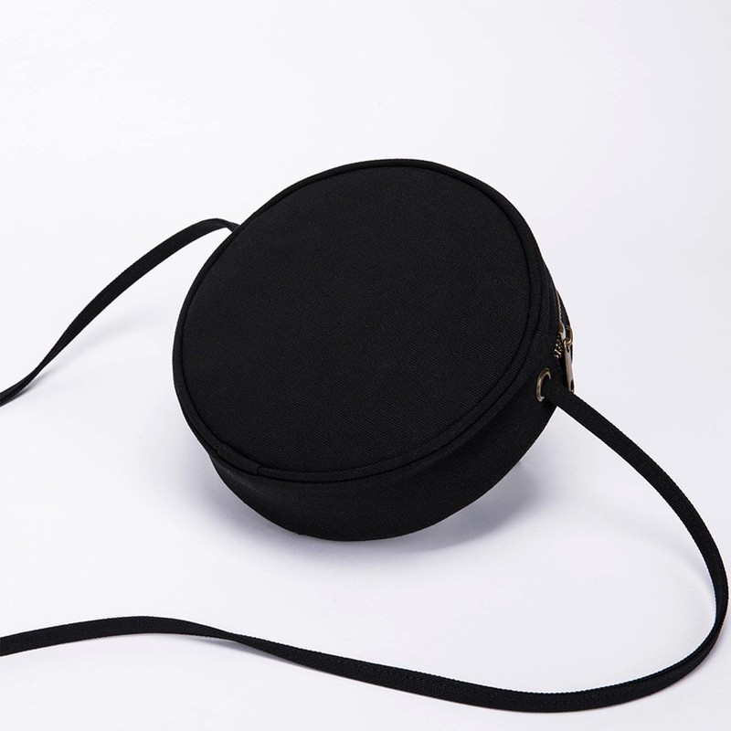 YONBEN - Bolso cruzado circular para mujer, de nailon con