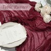 Table Runner Cheesecloth 10 FT Boho Rustic Table Runner Gauze