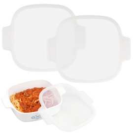 2PCs Silicone Lids for Corningware A-1-B | A-1.5-B Glass Dish, Bowl Cover for Corningware Stovetop, Dishwasher Freezer Safe (Container NOT Included)