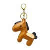 [Yocipa] Cute Genuine Leather Horse Keychain with Horse Design Charm
