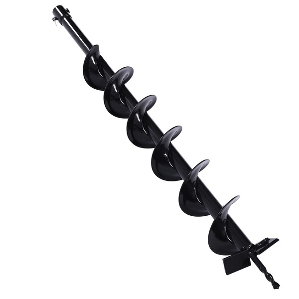 DYRABREST Auger Drill Bit 4''Garden Plant Flower Bulb Auger Spiral