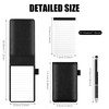8Pcs Mini Pocket notepad A7 Holder Set, PU Leather Small