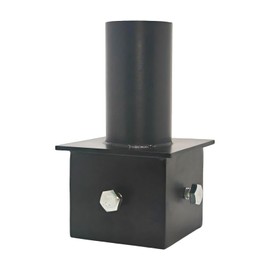 iFvBey Tenon Adaptor for 3 Inch Square Pole, Metal 3.5" Square Slip Fitter Adapter with 2 3/8 Round Adaptor for Parking Lot Light, Outdoor Mount Bracket, Street Lights