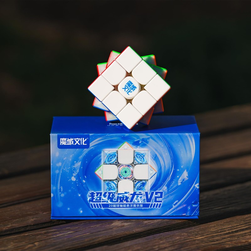 Moyu Super Weilong v2, Magnetic Magic Cube Stickerless 3x3 Maglev