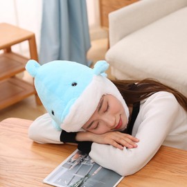 EXCEART Hat, Headwear, Plush Dolphin, Kigurumi, Cosplay, Halloween, Headwear, Cap, Costume, Cute, Party Hat, Photography Accessories, Unisex