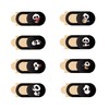 JeoPoom Panda Webcam Cover [Pack of 8], Ultra Thin Webcam