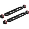 8" Double Ball Aluminum Extension Arm, 1" Ball Connector Underwater
