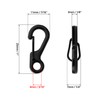 QWORK® 2.5 cm Mini Carabiner Quick Release Keyring Clip for
