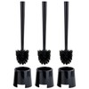 BOLMEN Basic Toilet Brush with Holder, Black, 36.5cm - Set