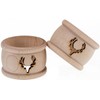 Davartis - Wooden Napkin Ring Turned Antlers (1 x 1