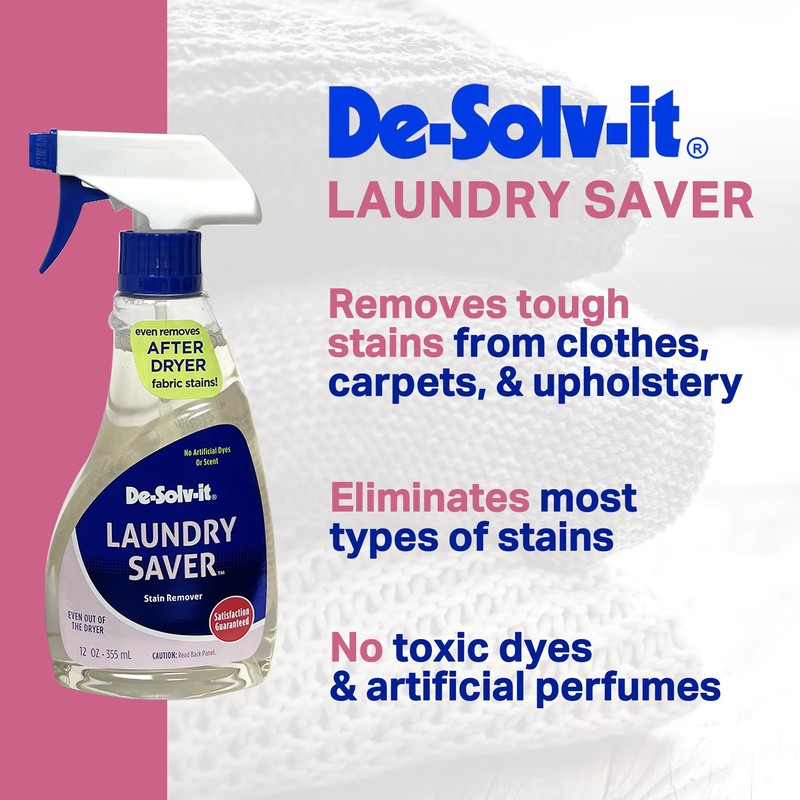 De-Solv-it Orange-Sol Laundry Saver, Instant Stain Remover for Laundry, Hair