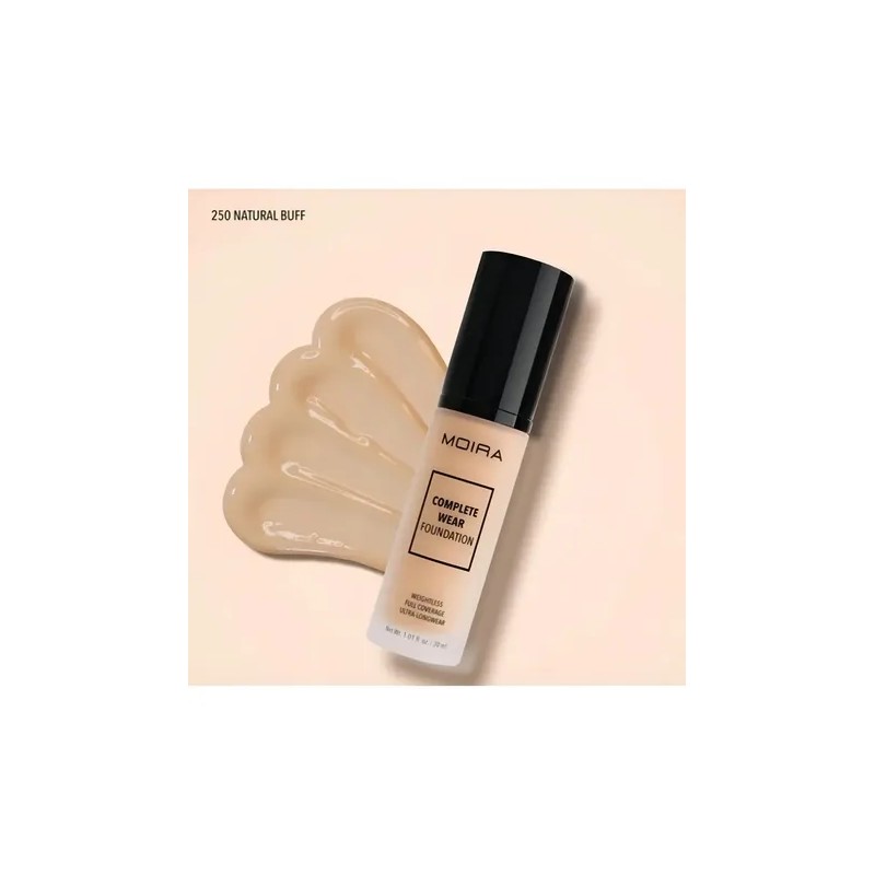 Base De Maquillaje Liquida Complete Wear Foundation Moira 250, Natural