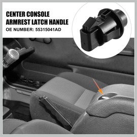 RATCHROLL Floor Center Console Lid Latch for Jeep Wrangler for Jeep TJ 2001-2006 55315041AD 55315041AC Black Replacement Car Parts