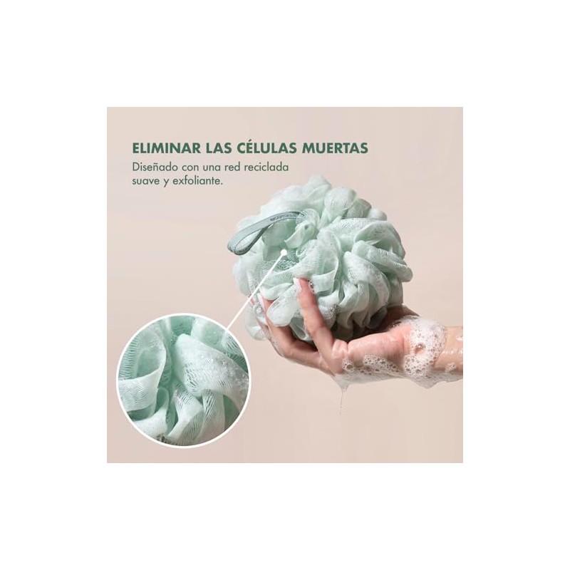 EcoTools, Delicate Ecopouf, Esponja de Baño para Piel Delicada, Ultra