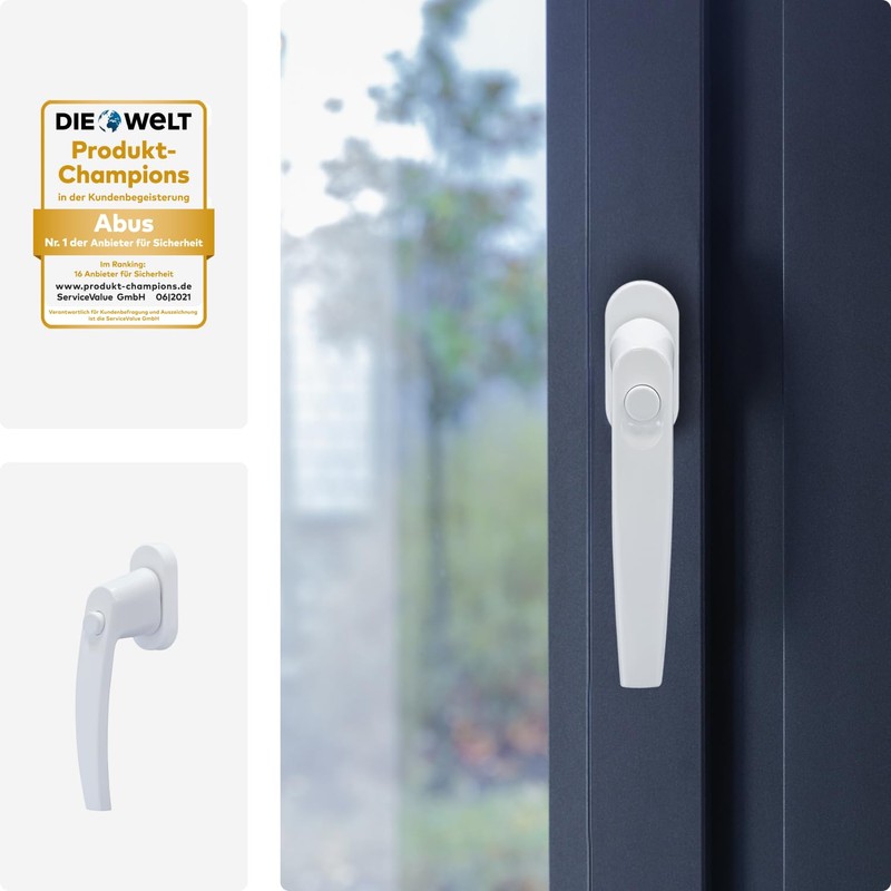 ABUS FG50 Window Handle Lockable with Push Button Without Key