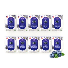 프리메로 블루베리 리얼 100% 10박스 총 100포 (1포 당 블루베리 113알) Primero Blueberry Real 100% 10 Boxes Total 100 Packs (113 Blueberries per Pack)