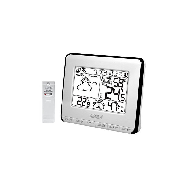 La Crosse Technology WS6818WHI-BLA Weather Station - White/Black